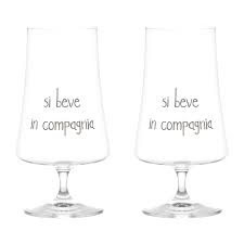 SET 2 CALICI SI BEVE IN COMPAGNIA 55CL cod.10011532