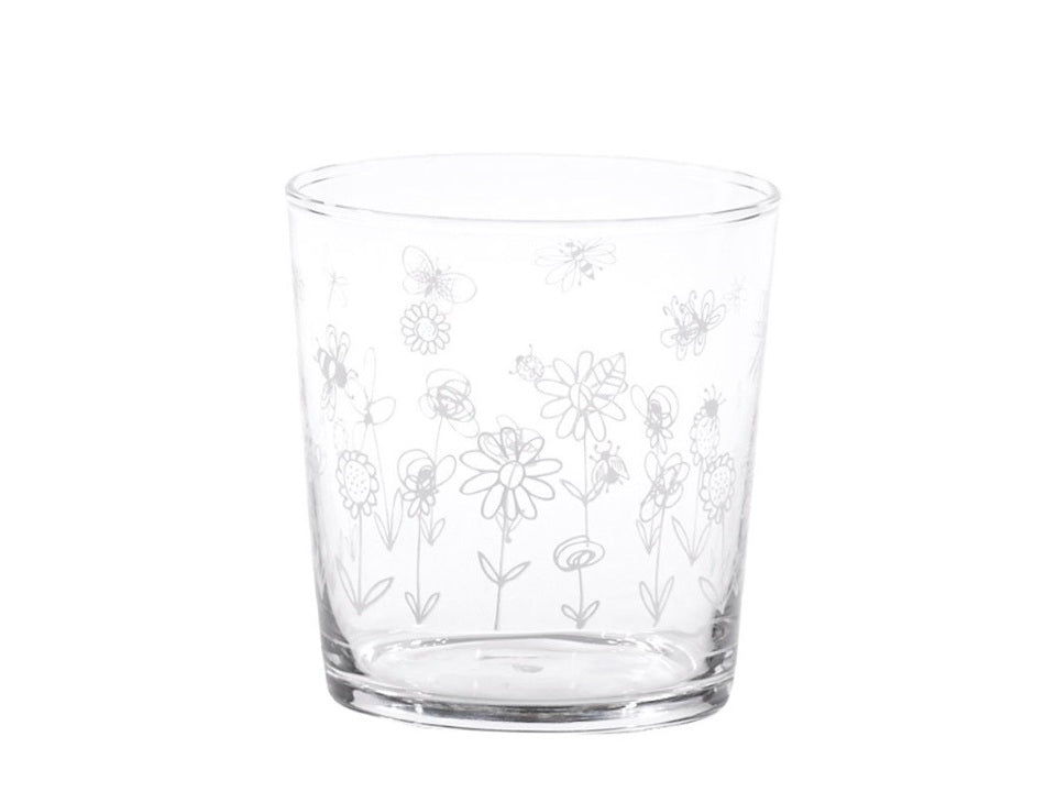 BICCHIERE FLOWERS & BEES 37cl SET da 6