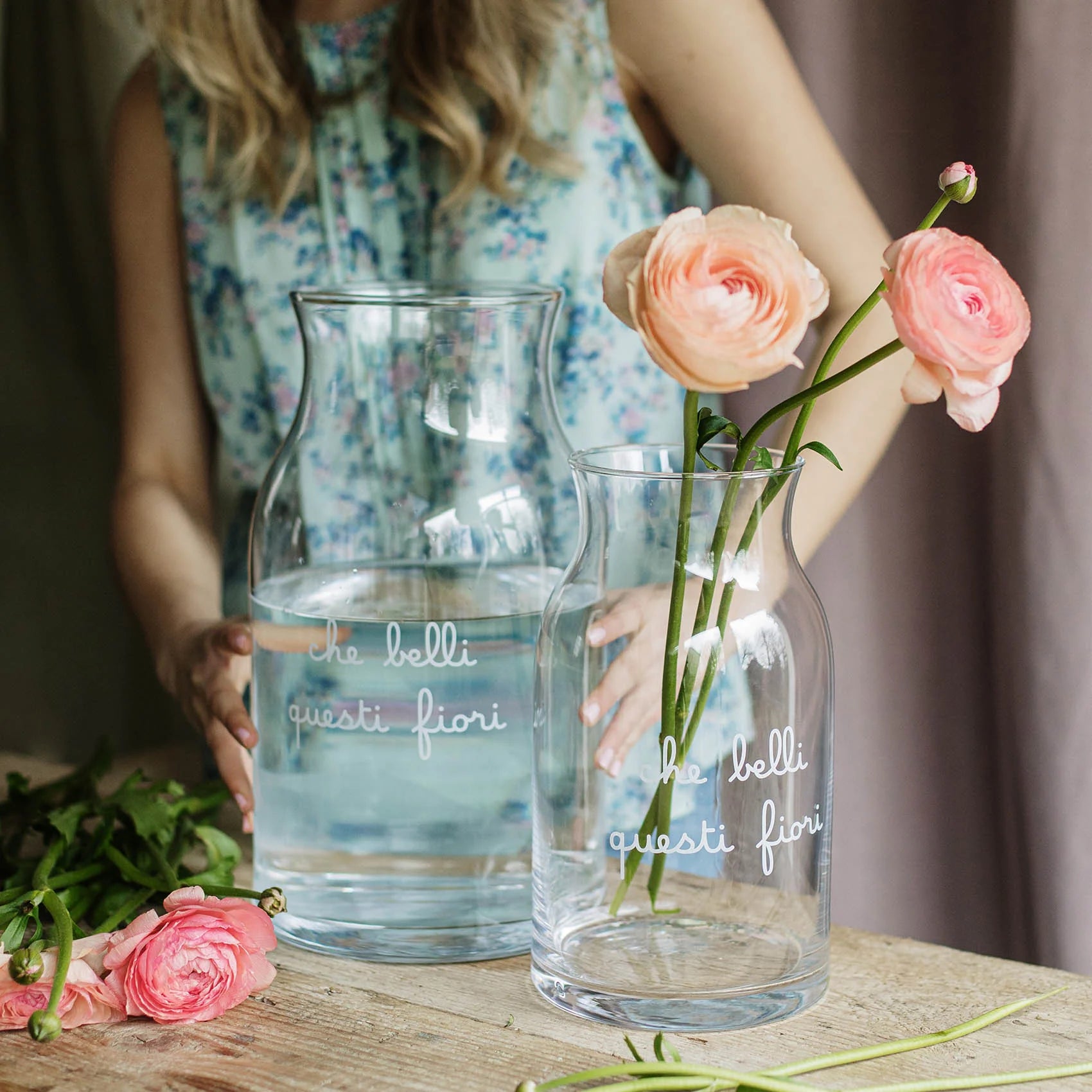 VASO CHE BELLI QUESTI FIORI D15 H27 COD.10012579