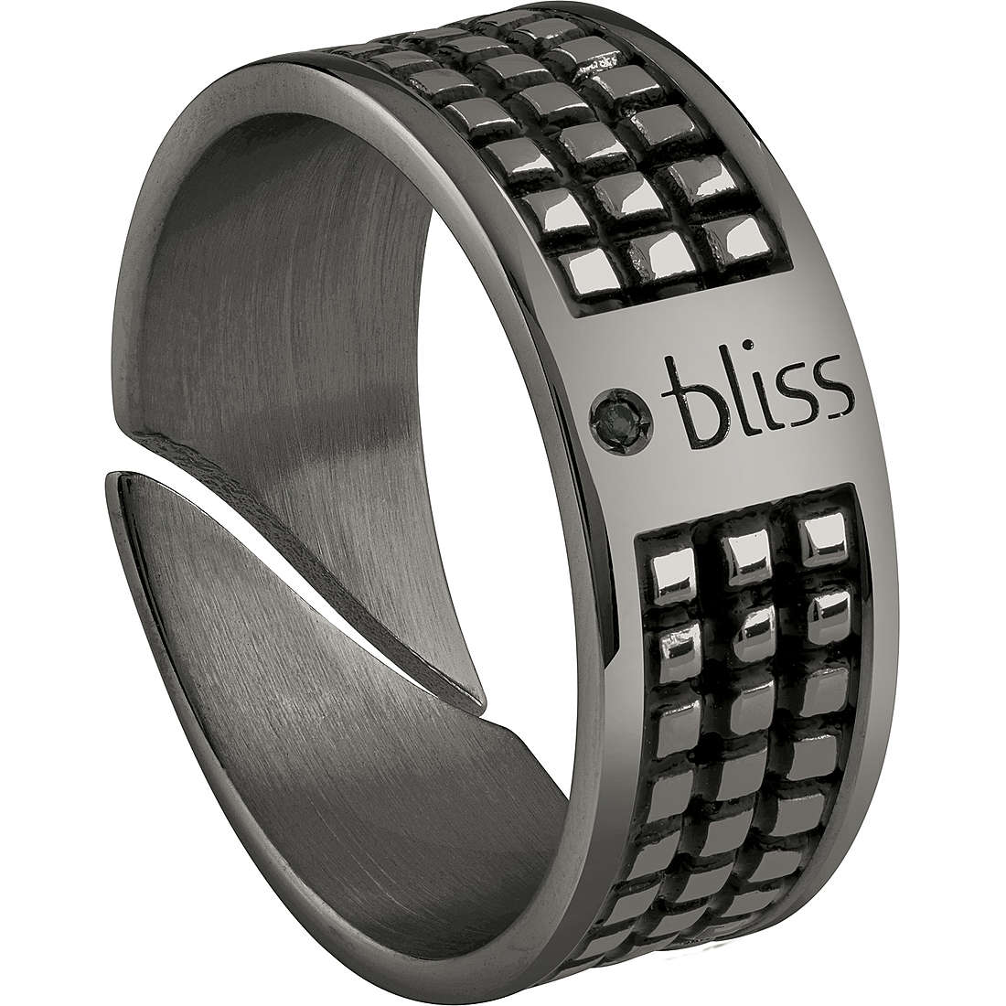 ANELLO UOMO NERO URBAN TAG - BLISS