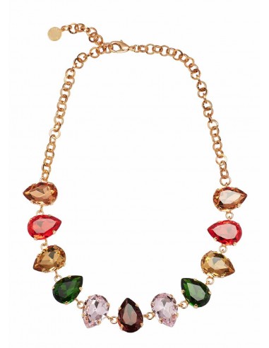 Ottaviani - collana dorata con cristalli 500676C