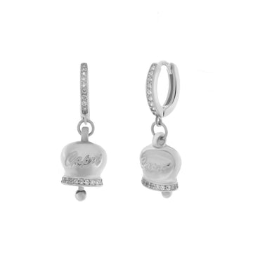 amo capri - Orecchini in Argento 925 con campanella Capri e zirconi