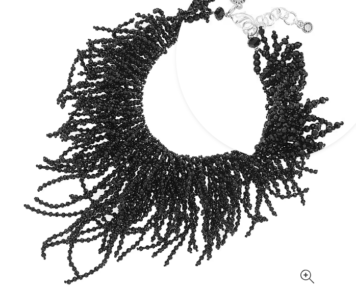 Ottaviani - collana con cristalli neri