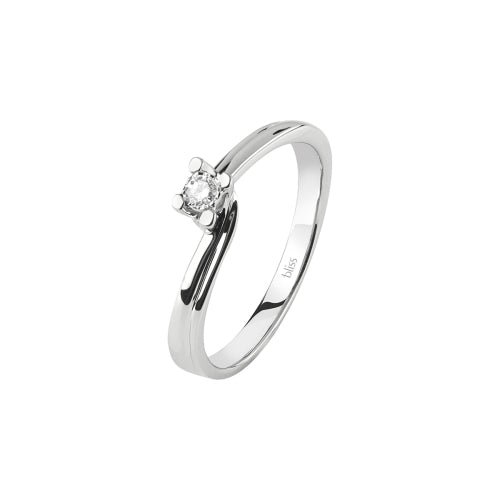 BLISS - Anello di fidanzamento in oro bianco con diamante 20074081