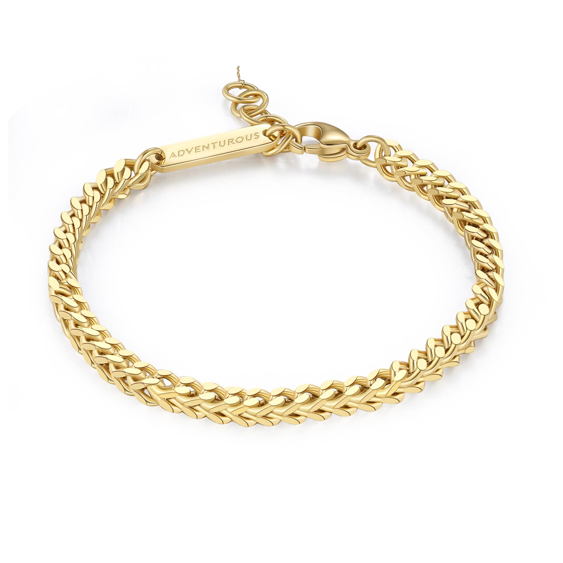 S'Agapò - Bracciale RIPPLE in acciaio, pvd oro