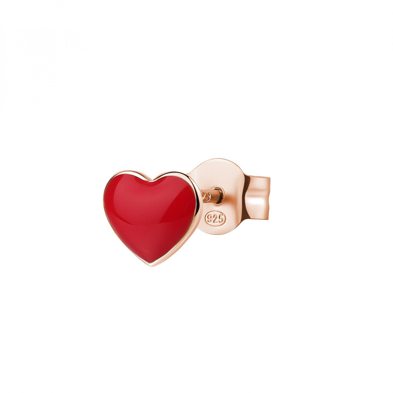 MONO ORECCHINO CUORE - ROSATO RZO019