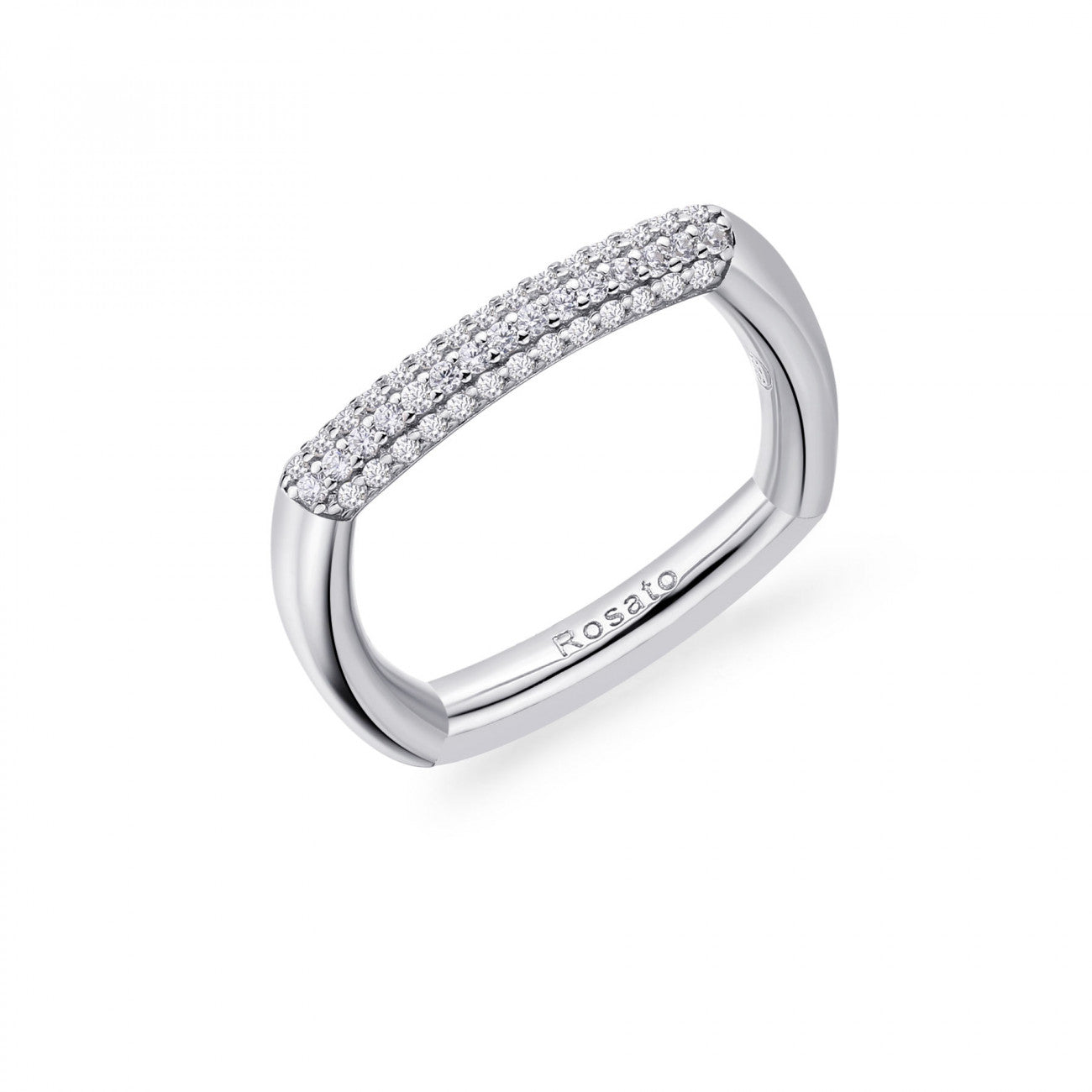 Anello quadrato Rosato - RZBI31