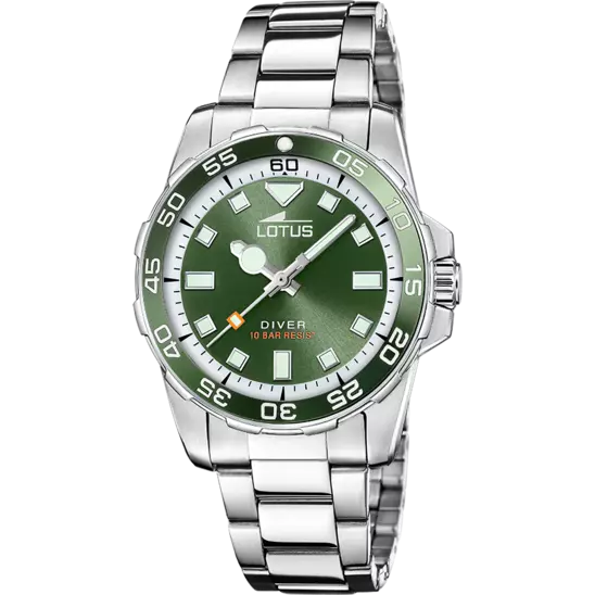 OROLOGIO LOTUS TRENDY 18936/6 VERDE CINGHIA ACCIAIO INOSSIDABILE 316L, DONNA