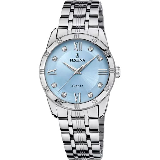 OROLOGIO FESTINA F16940/E BLU CON CINTURINO IN ACCIAIO INOSSIDABILE 316L, DONNA.