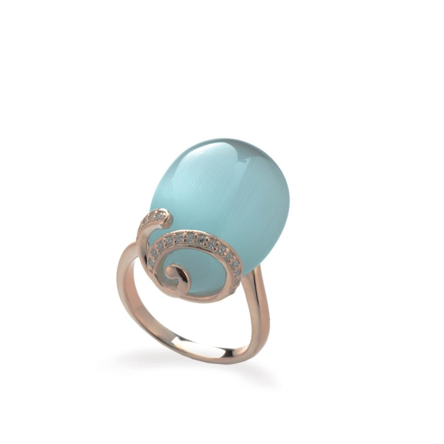 Anello in Argento Azzurro R1201 LB - Fabergé