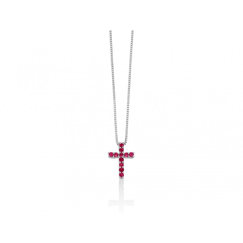 COLLANA CROCE RUBINO - MILUNA CLD4262