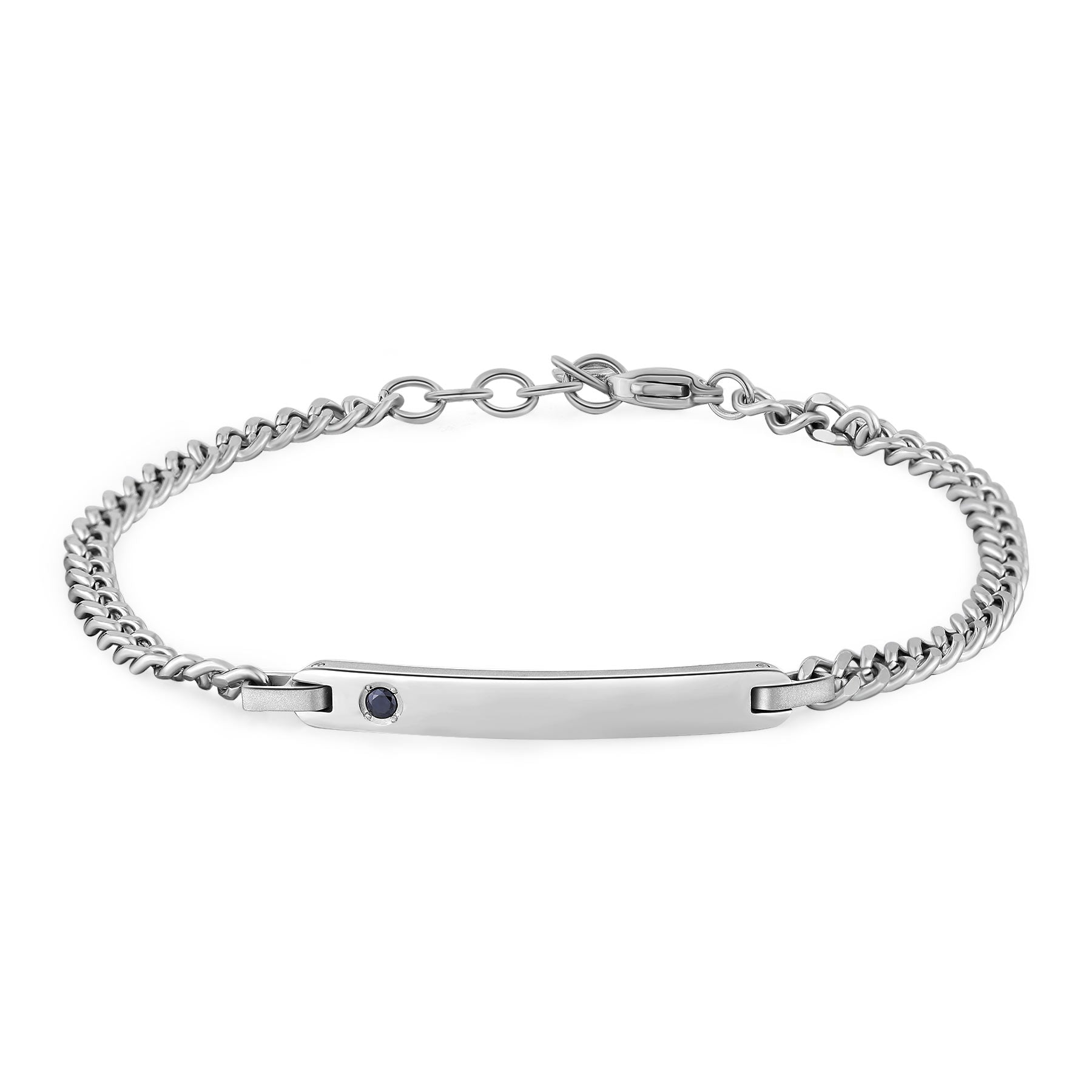 S'Agapò - Bracciale TAG ME TOO in acciaio e oro nero