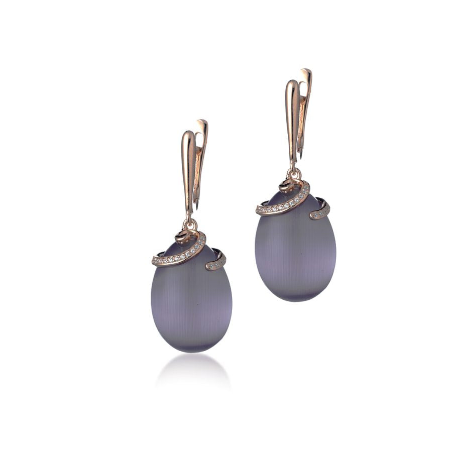 Orecchini in Argento 1021 Viola - Fabergé