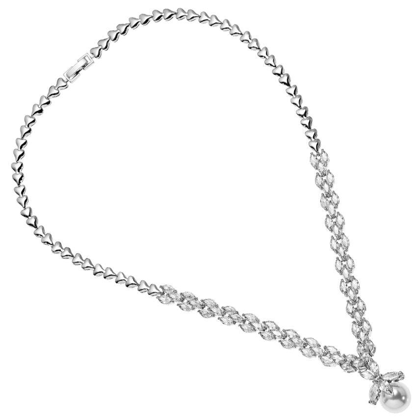 OTTAVIANI - Collana con cristalli con perla