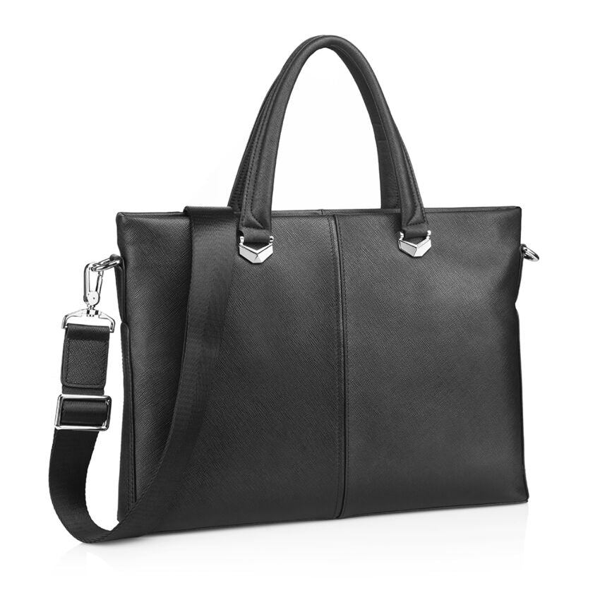 BORSA NERA PORTADOCUMENTI IN PELLE - OTTAVIANI 87591