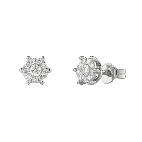 Bliss - CARESSE Orecchini in oro bianco con diamanti