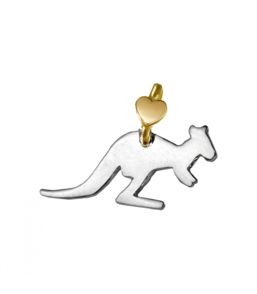 CIONDOLO CANGURO ARGENTO E ORO - DODO MARIANI