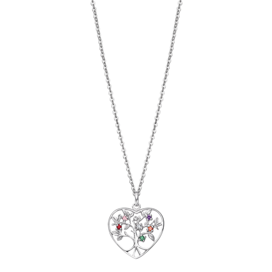COLLANA CUORE CON  ALBERO DELLA VITA - LOTUS