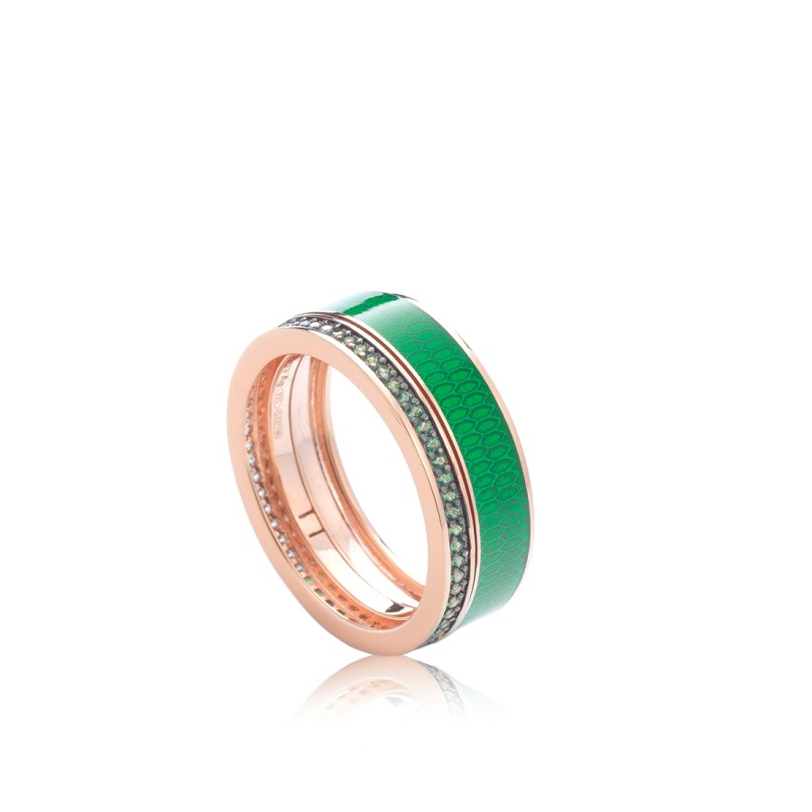 Anello Fascia Verde - Fabergé