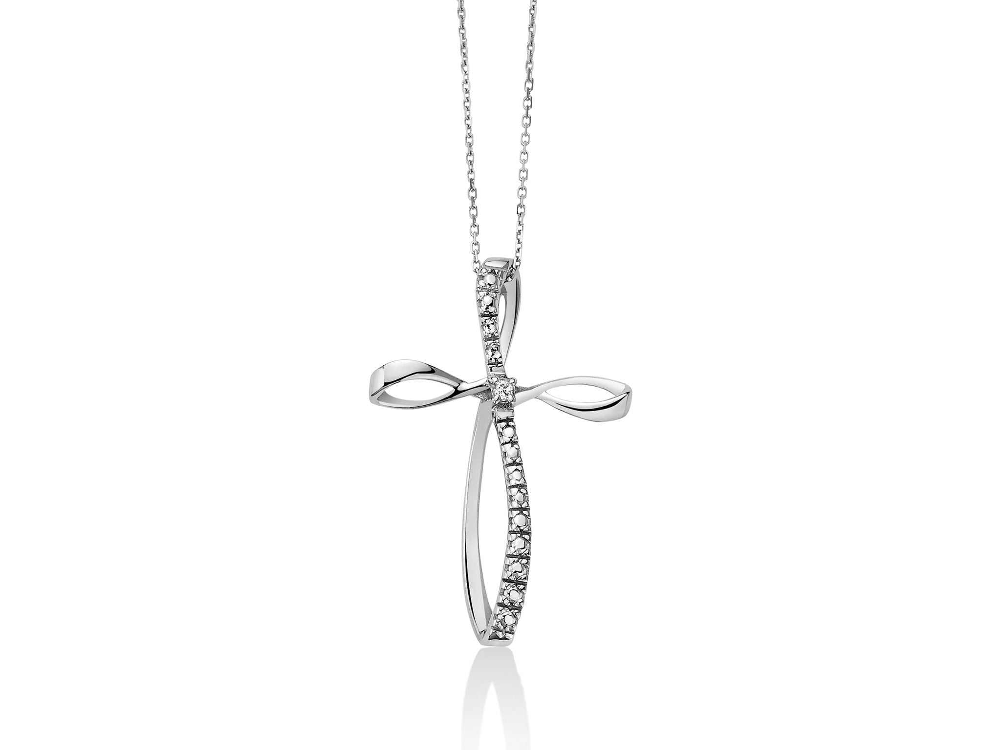 Miluna - collana in oro 18 kt con pendente a croce