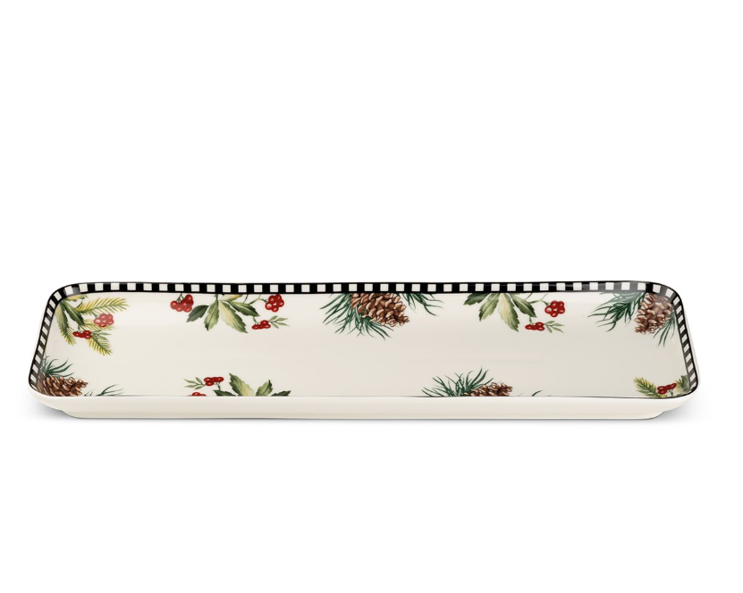 EGAN Piatto Torrone Natale 33×11