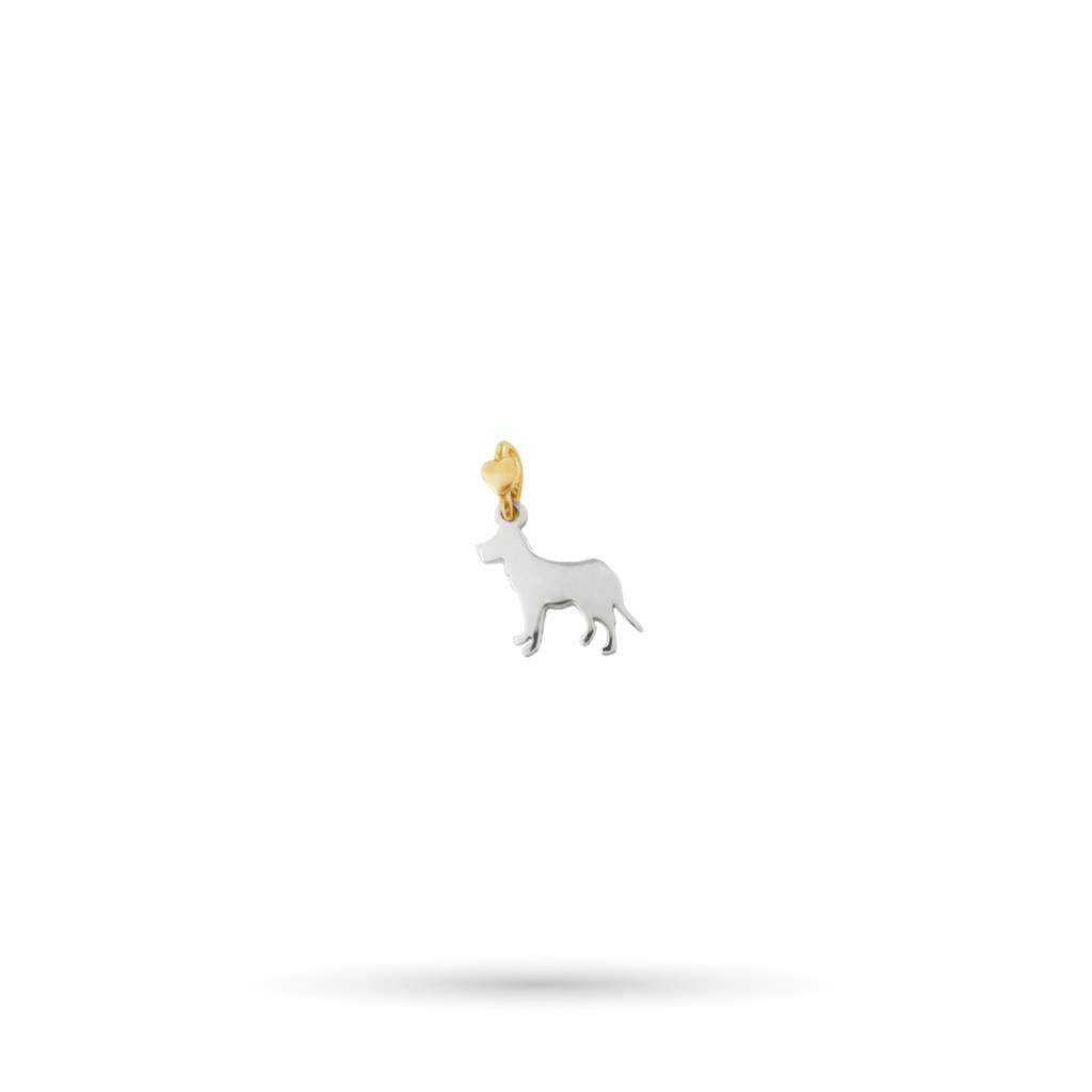 CIONDOLO CANE ARGENTO E ORO - DODO MARIANI