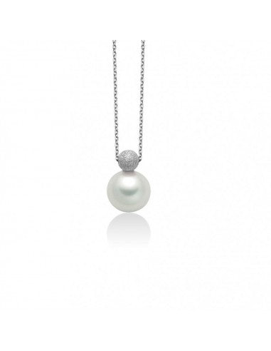 COLLANA PERLA ORO BIANCO - MILUNA
