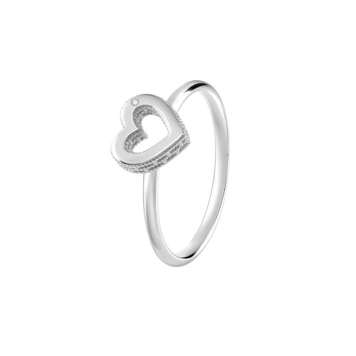 Bliss - JOY Anello in oro bianco 9KT con diamante