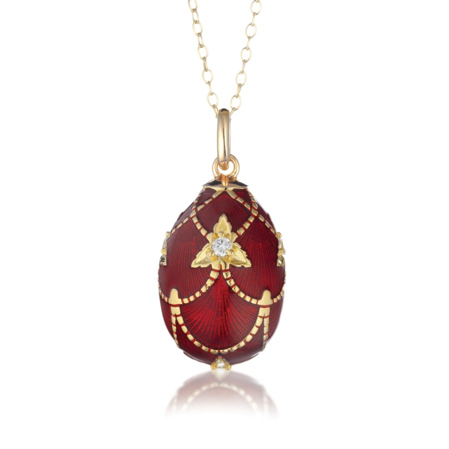 Tsars collection - Collana in Argento Rosso F003R