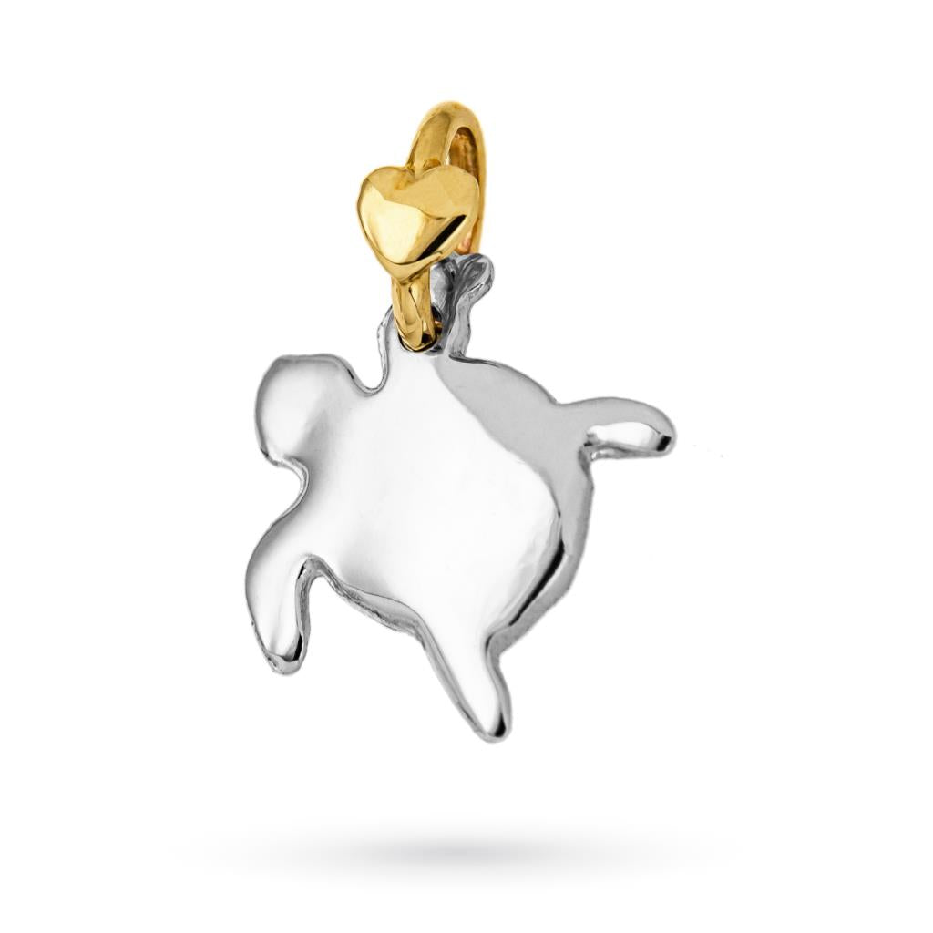 CIONDOLO TARTARUGA ARGENTO E ORO- DODO MARIANI