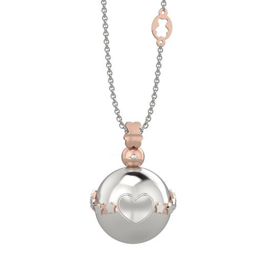 Nanan - pendente Ag 925 con sfera in metallo