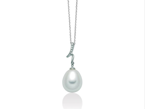 COLLANA PERLA E DIAMANTE - MILUNA PCL5854X