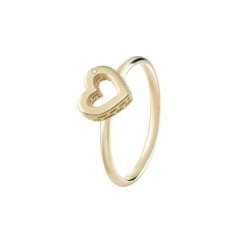 Bliss - JOY Anello in oro giallo 9KT con diamante