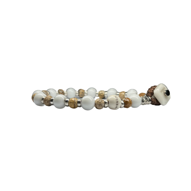 Gerba - bracciale white&sand 03