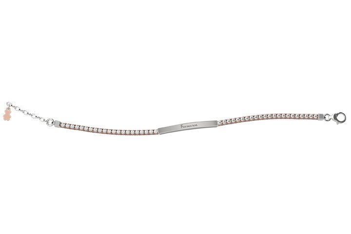 Nanan - bracciale tennis mamma ag 925