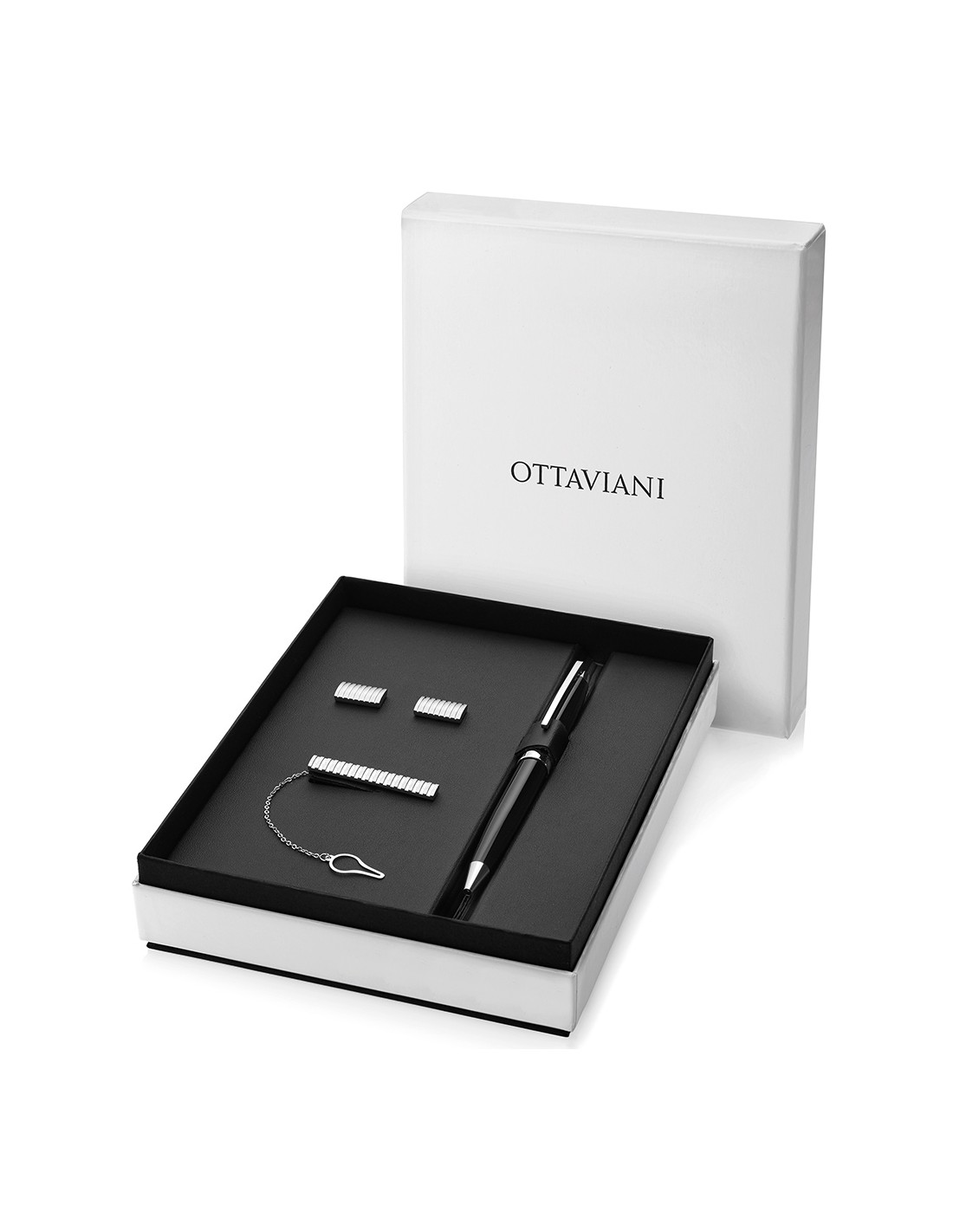 OTTAVIANI SET GEMELLI, FERMACRAVATTA E PENNA BIRO