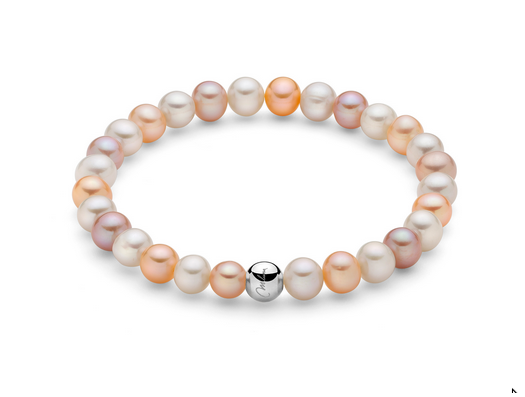Miluna - Bracciale di perle multicolore