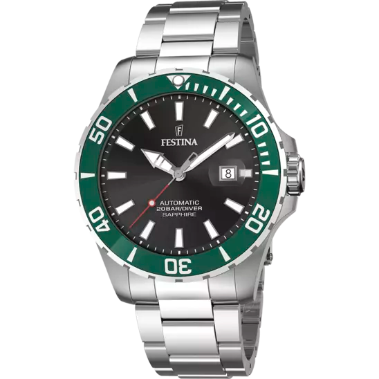 OROLOGIO FESTINA AUTOMATICO F20531/2 NERO CINTURINO IN ACCIAIO, UOMO