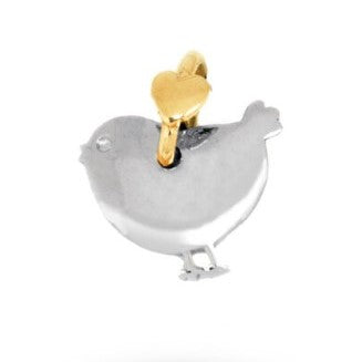 CIONDOLO PULCINO ARGENTO E ORO - DODO MARIANI