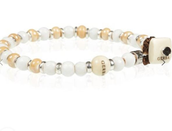 Gerba - Bracciale white&sand 02