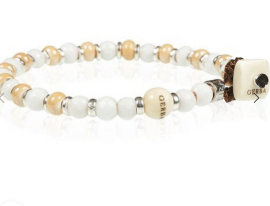 Gerba - Bracciale white&sand 02