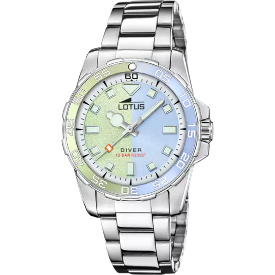 OROLOGIO LOTUS TRENDY 18936/2 VERDE CINGHIA ACCIAIO INOSSIDABILE 316L, DONNA