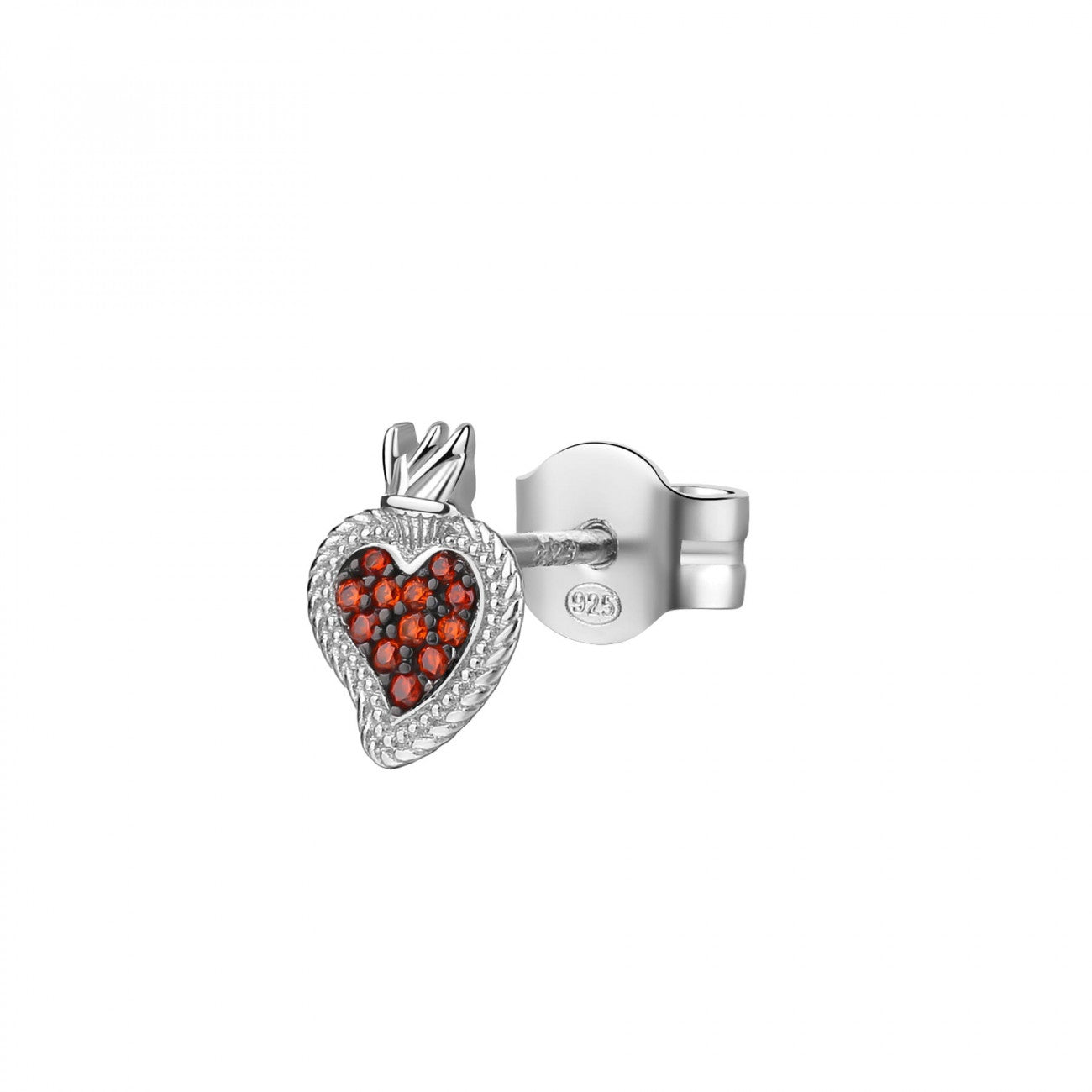 MONO ORECCHINO CUORE - ROSATO RZO030R