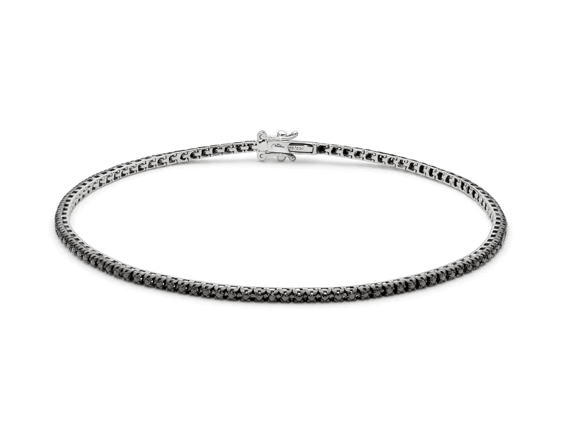 BRACCIALE TENNIS DIAMANTI NERI - MILUNA BRD863-066N