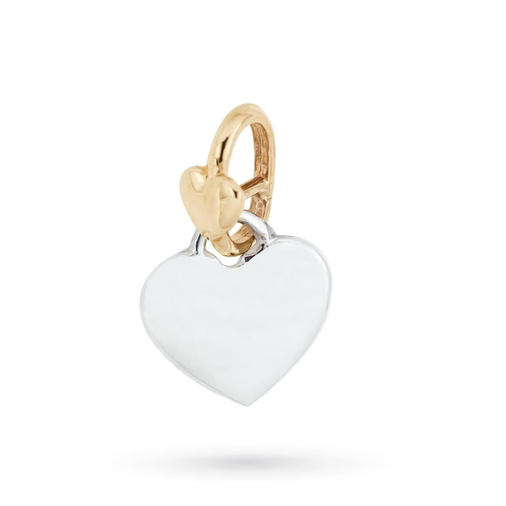 CIONDOLO CUORE ARGENTO E ORO - DODO MARIANI