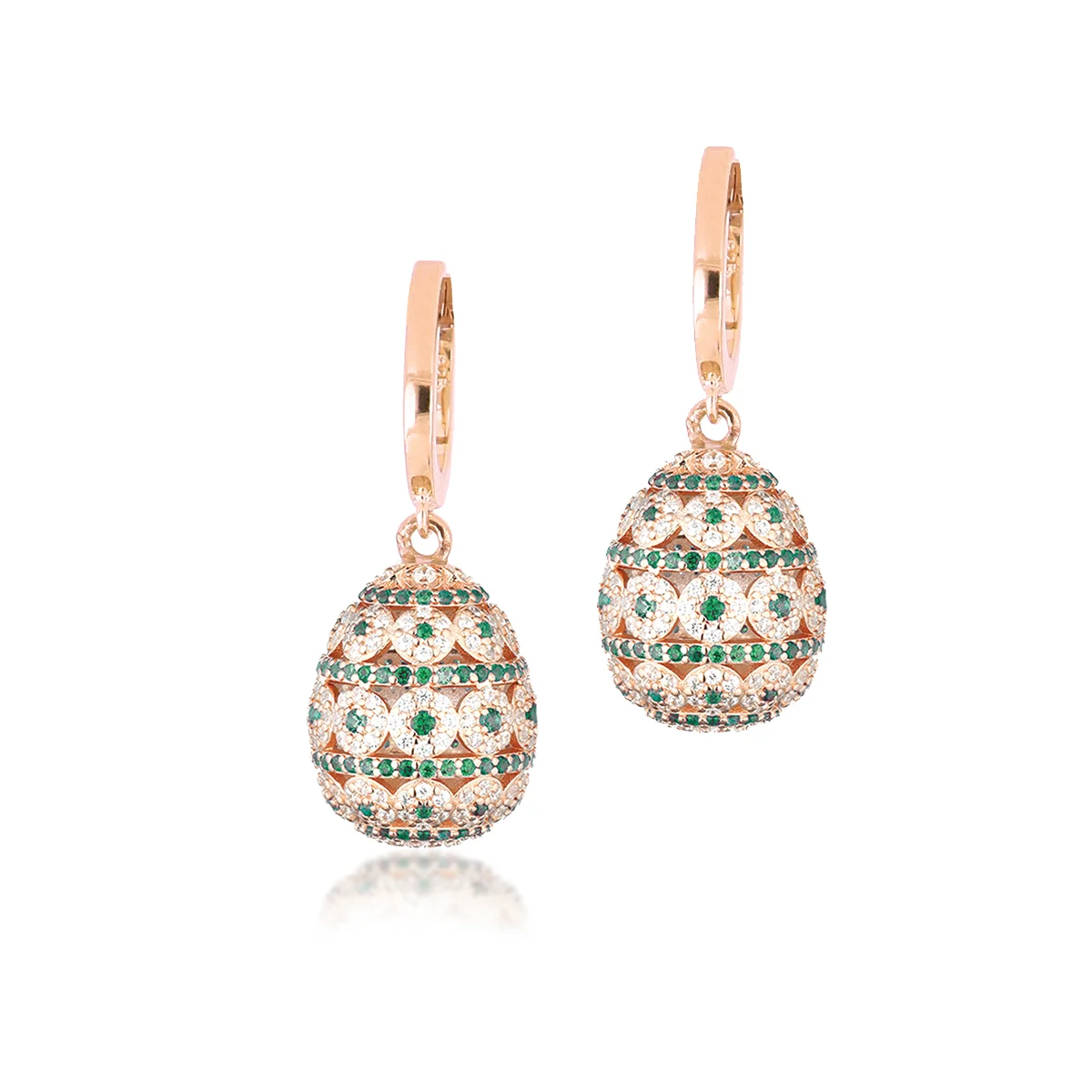 ORECCHINI IN ARGENTO PARURE 01 VERDE - T Sars Fabergè ALE01ER
