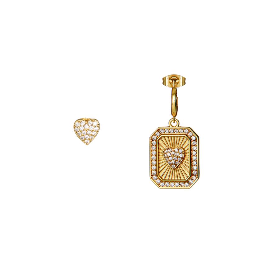 Ottaviani - Orecchini dorati con cubic zirconia