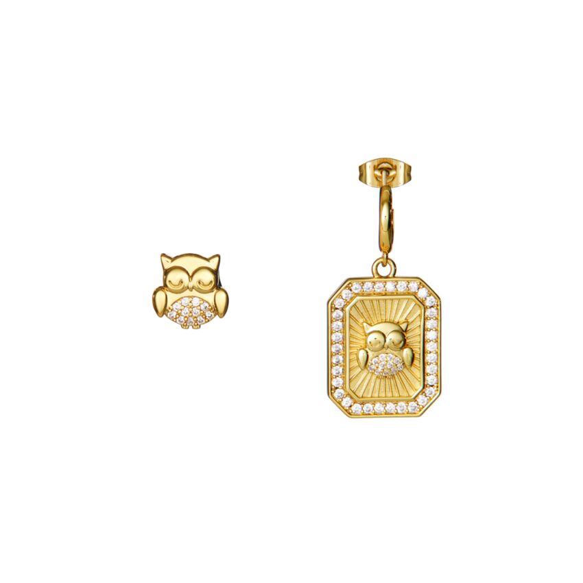 Ottaviani - Orecchini dorati con cubic zirconia
