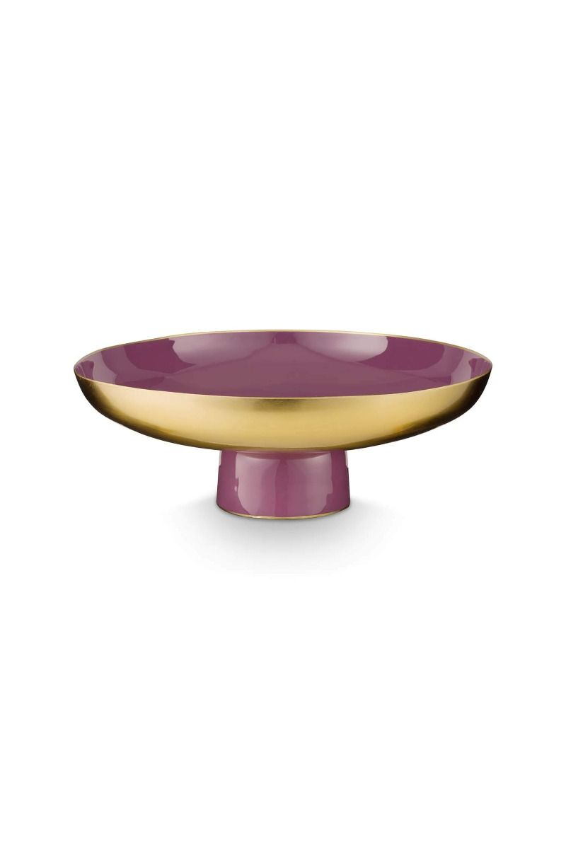 LOW TRAY METAL LILAC 12.50X35CM