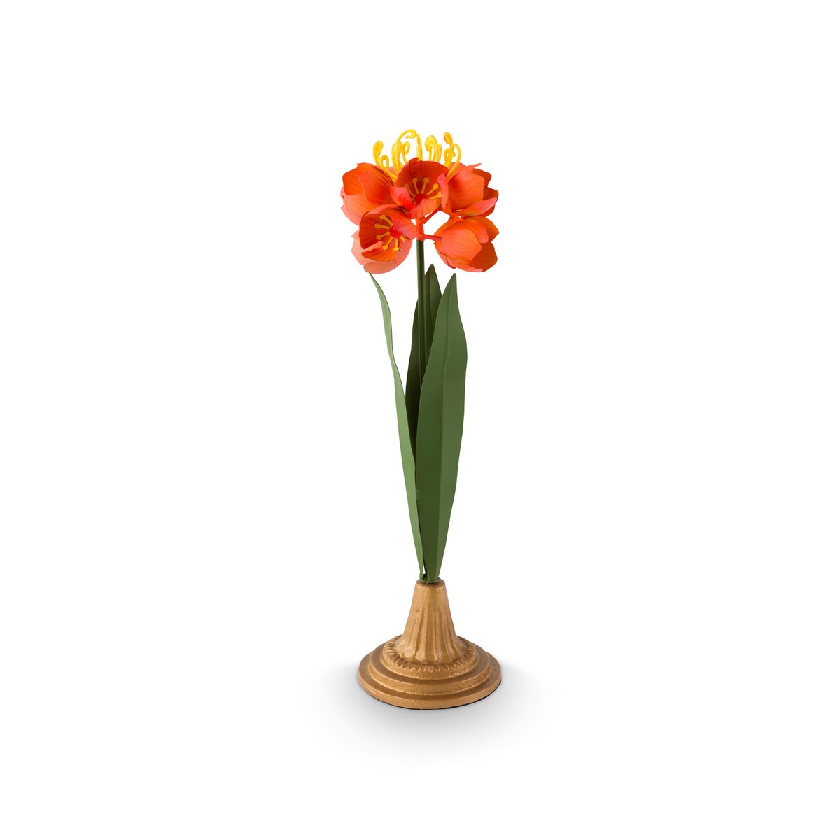 DECO FLOWER METAL ORANGE 40 CM